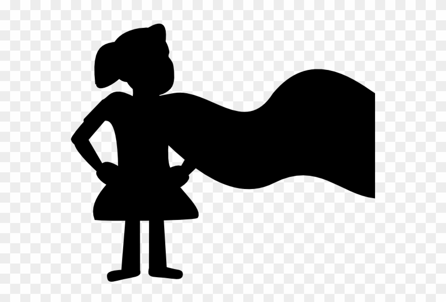 This Free Clip Arts Design Of Small Girl Superhero - Png Download