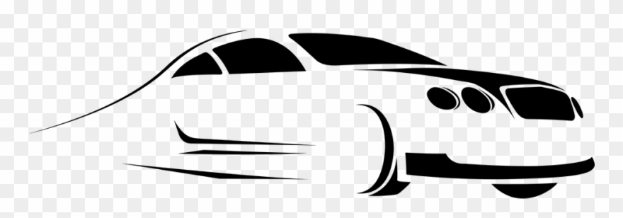 Codes For Insertion - Transparent White Car Silhouette Clipart