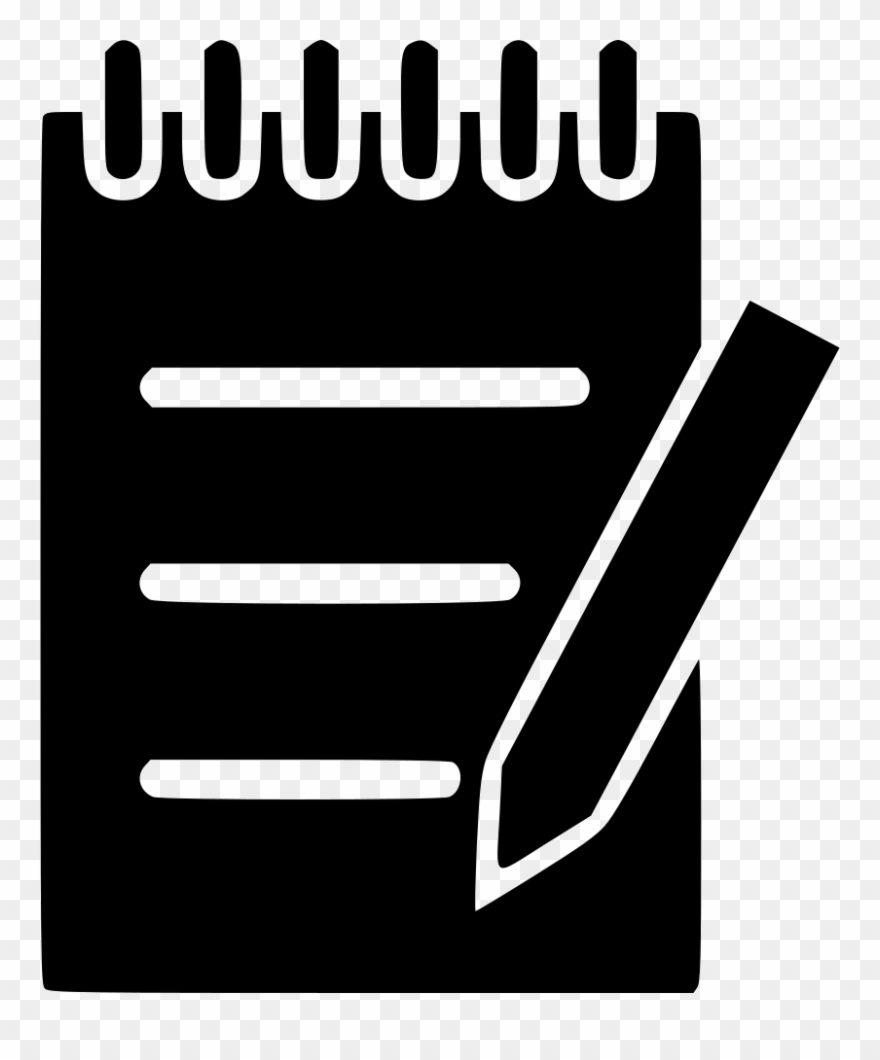 Clipart Pen Note Book - Notebook And Pen Icon - Png Download