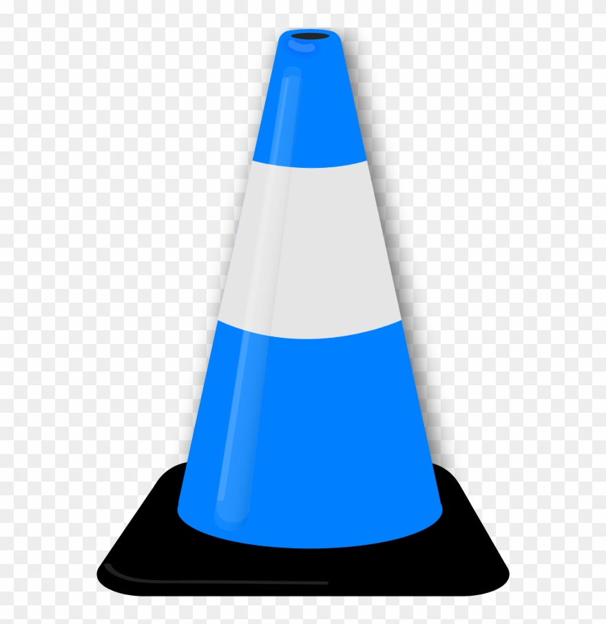 Vector Clip Art - Blue Cone Clipart - Png Download