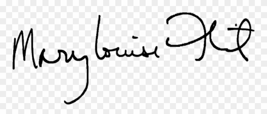 Mary Louise Flint - Calligraphy Clipart