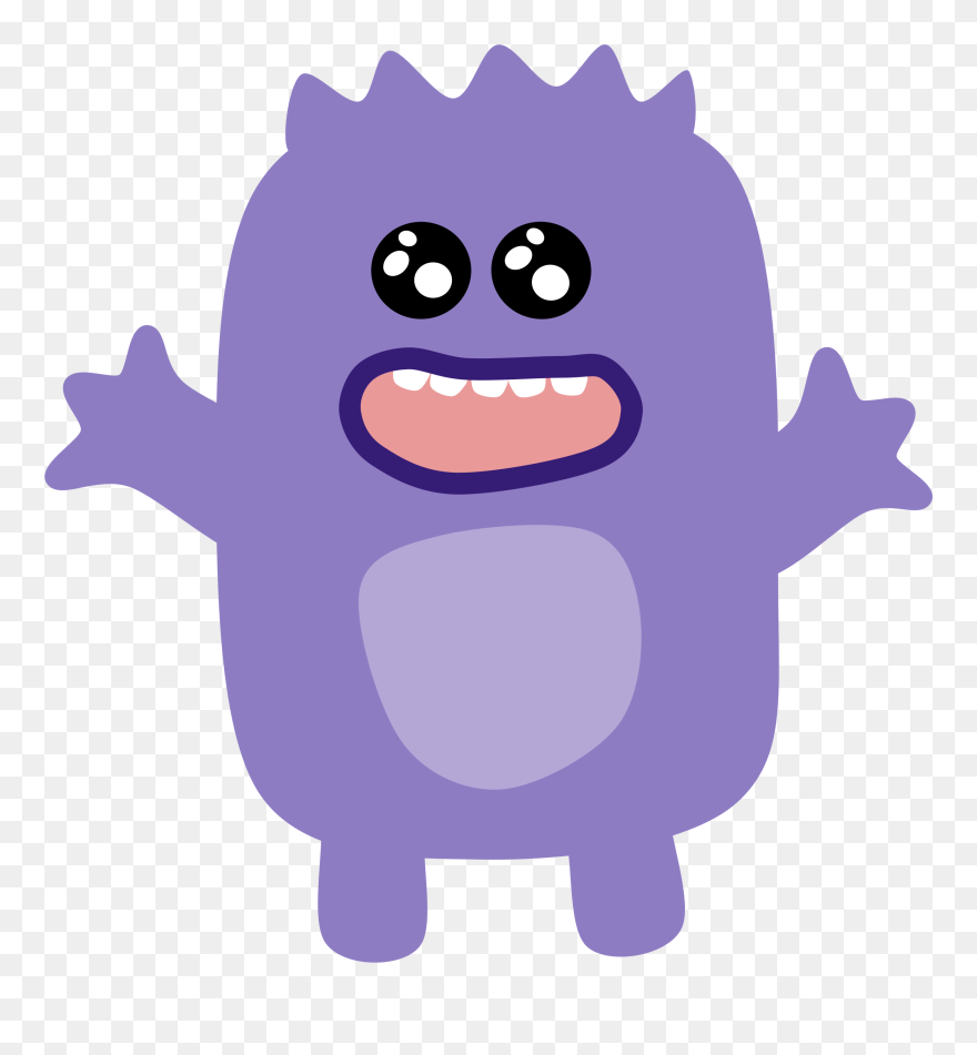 Medium Image - Cute Purple Monster Clipart