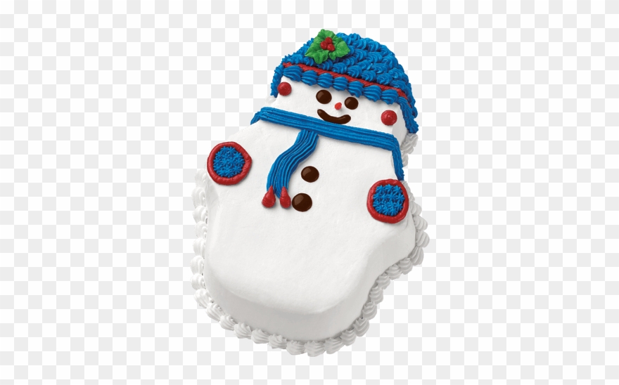 Carvel Snowman Ice Cream Cake Clipart