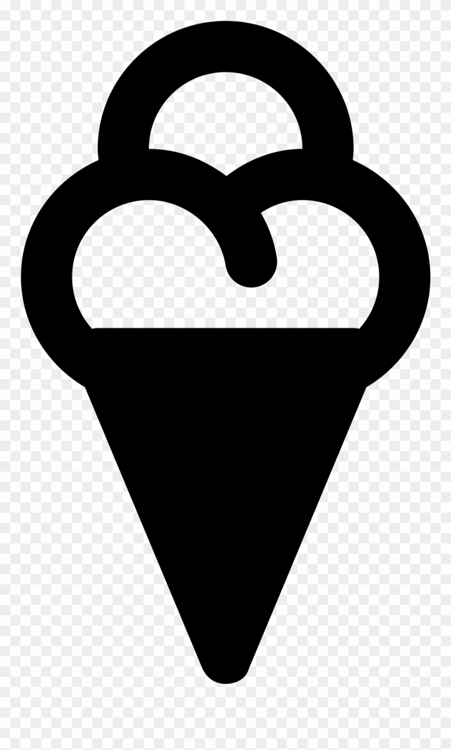 Ice Cream Clipart Top - Icecream Icon Png Transparent Png