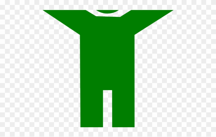 Man Clipart Green - Active Shirt - Png Download