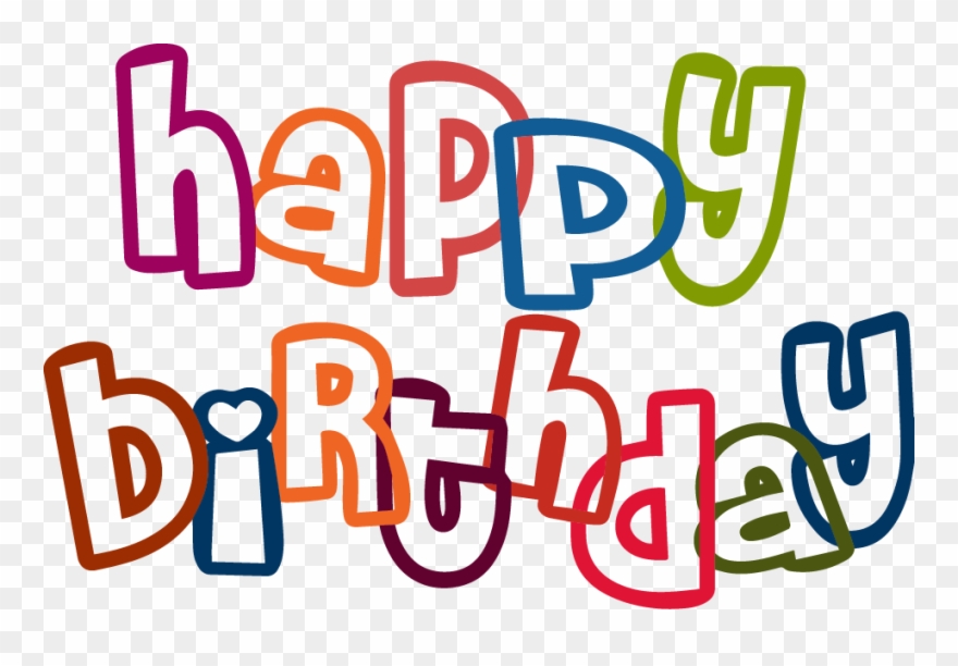 Happy Birthday Pictures Text Png - Happy Birthday Clipart Transparent Png