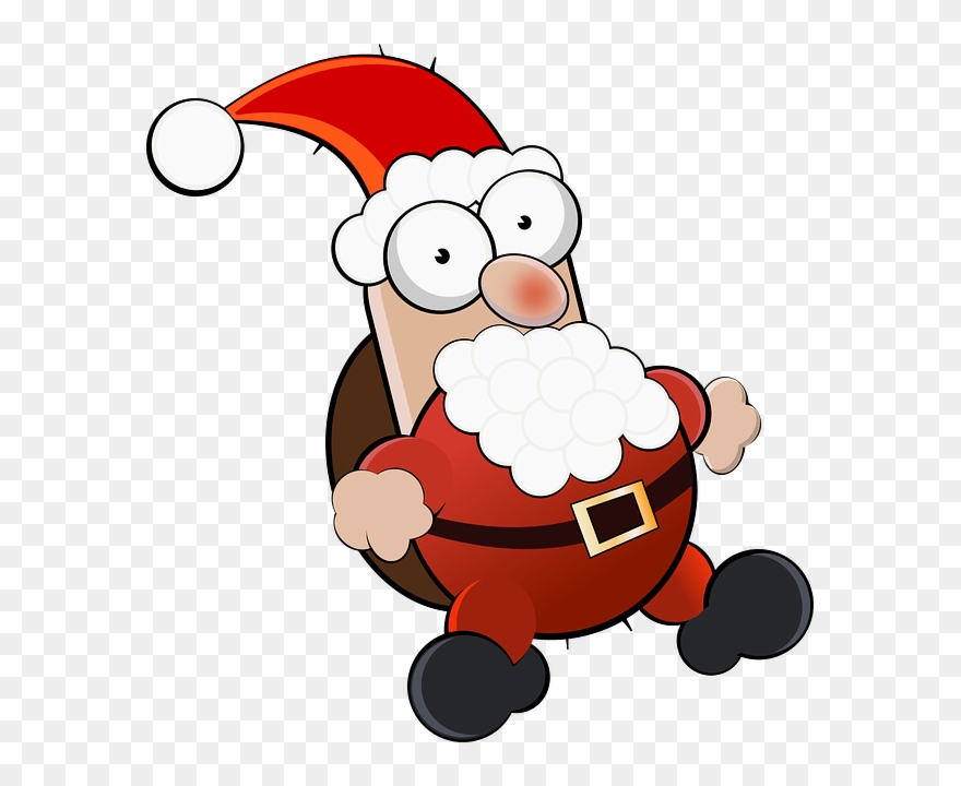 Weihnachten Cartoon - Weihnachtsmann Bild Für Whatsapp Clipart