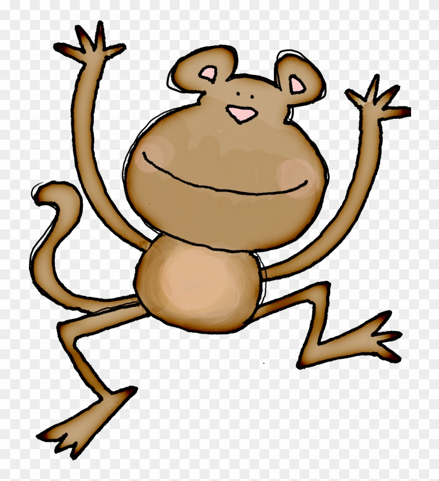 Monkey Collage Sheet Digital Download Clipart Art Clip - Clip Art - Png Download