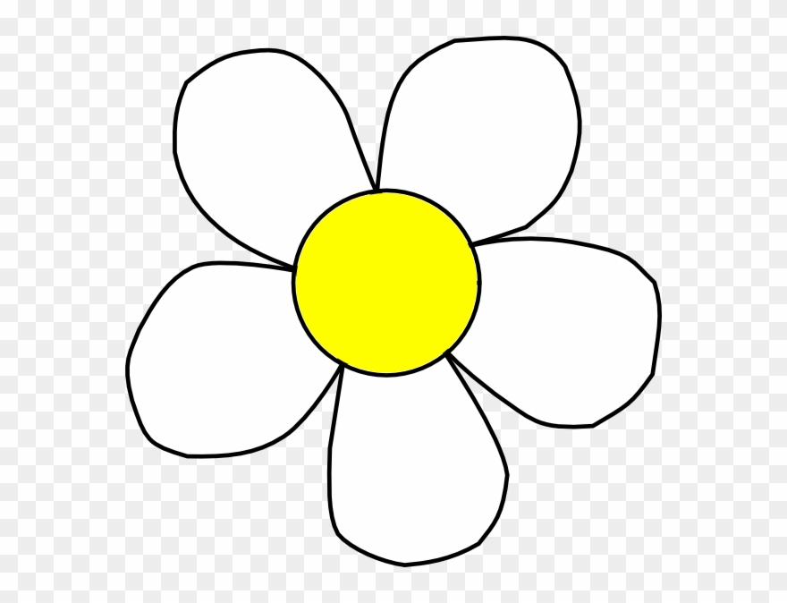 Black And White Clip Art Flowers - Png Download