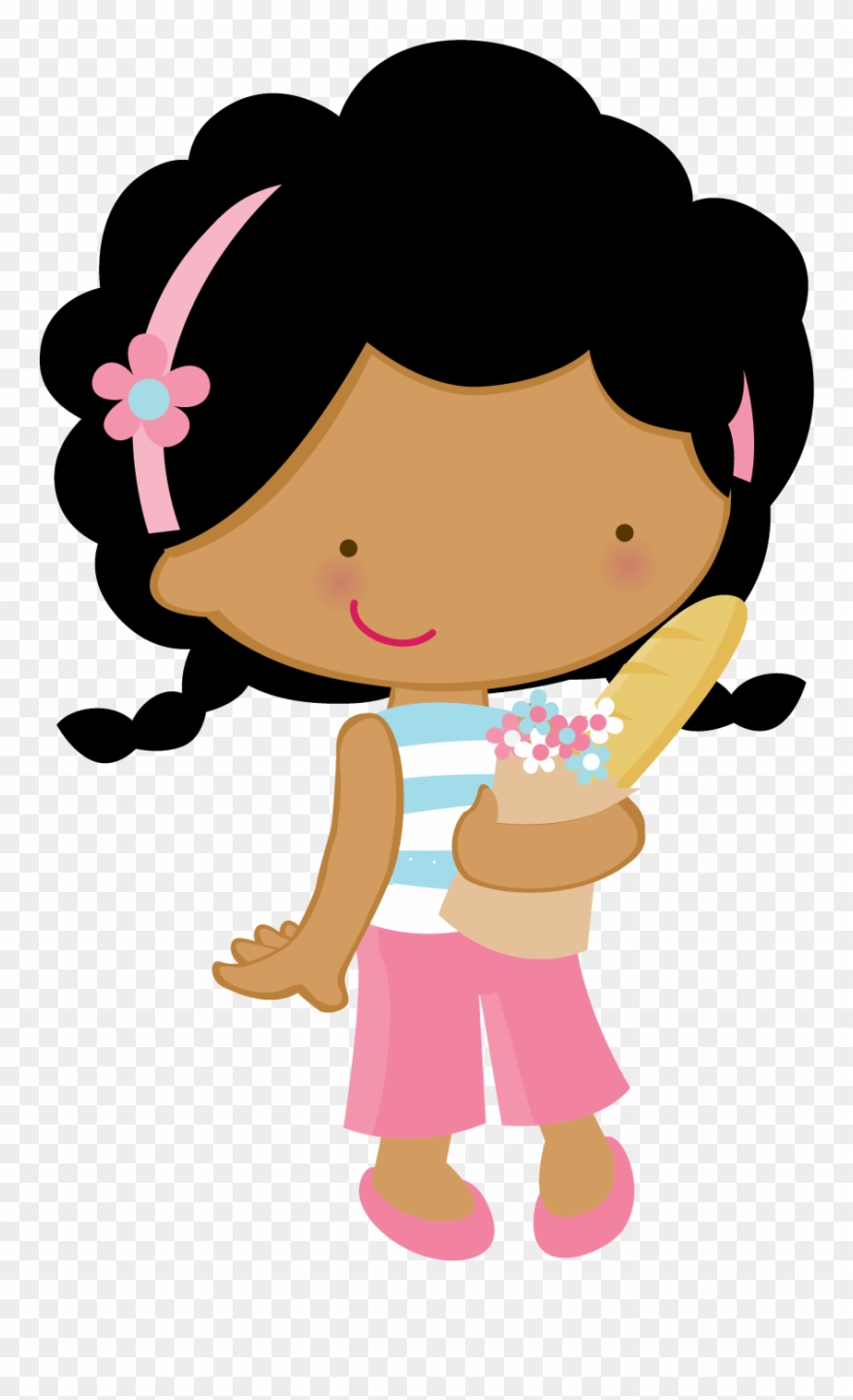 Cute Clipart, Cute Images, Clips, Cute Cartoon, Cute - Menina Confeiteira Vetor Png Transparent Png