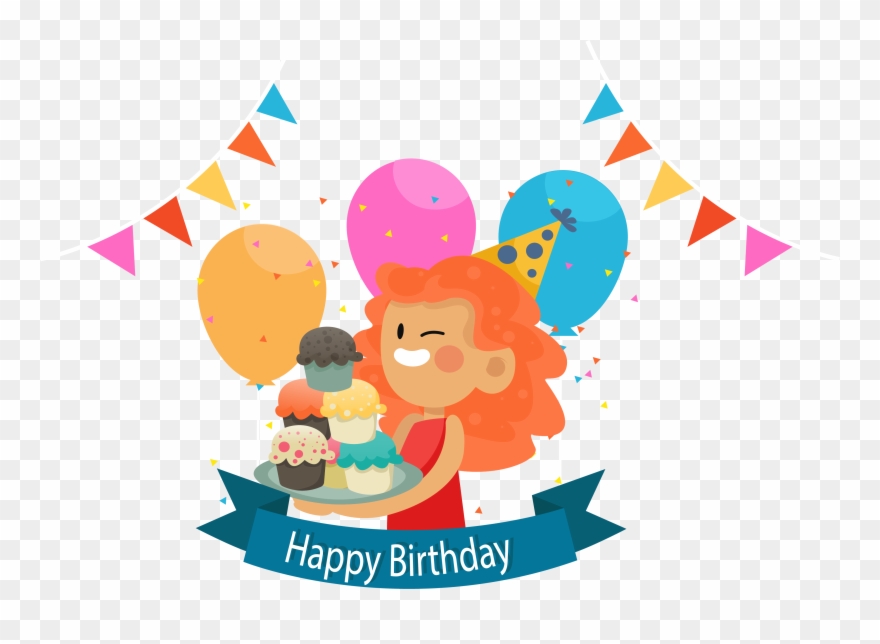 Clip Free Cake Happy To You - Png Birthday Vector Material Transparent Png