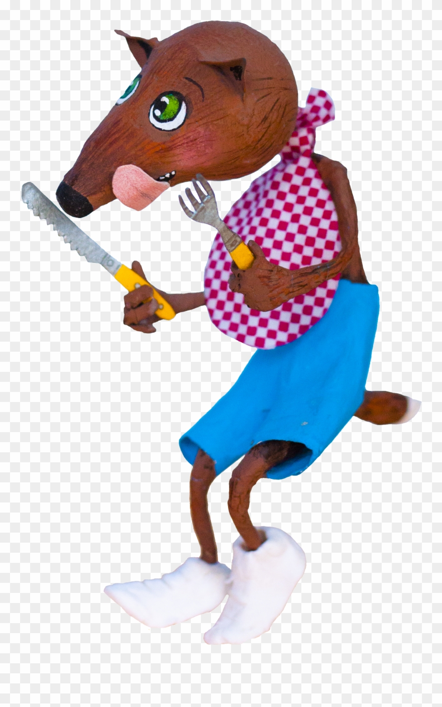 Loup Mimi Rondelle - Cartoon Clipart