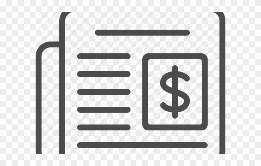 Newspaper Clipart Business News - Finance News Icon - Png Download
