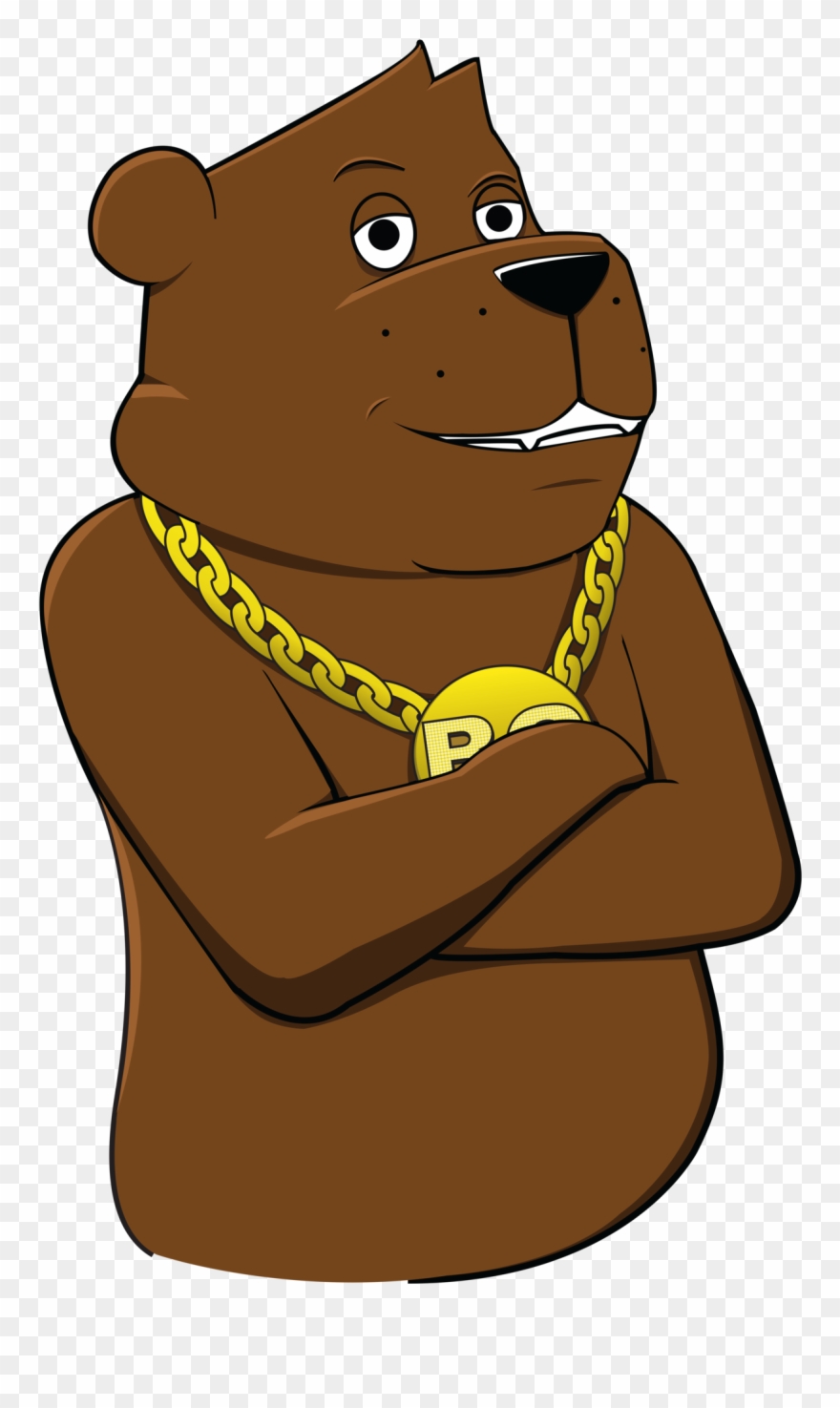 Clipart Duck Brown Bear - Bear Grillz Dj - Png Download