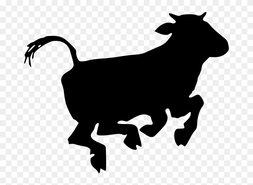 Silhouette Clipart Cow - Ep Reader Workbook: Part Of The Easy Peasy All-in-one - Png Download