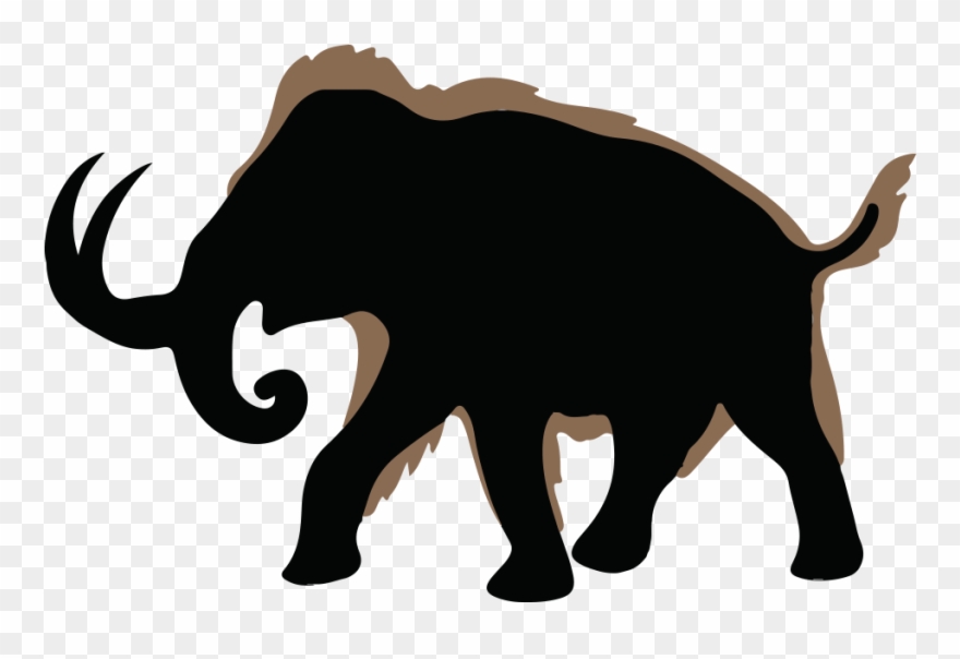 Woolly Mammoth Clipart Wooly Mammoth - Mammoth Silhouette - Png Download