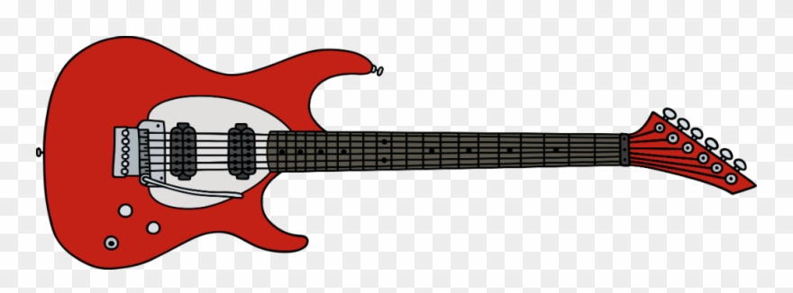 Guitar Clipart Red Guitar - Dessin De Guitare Bleu - Png Download