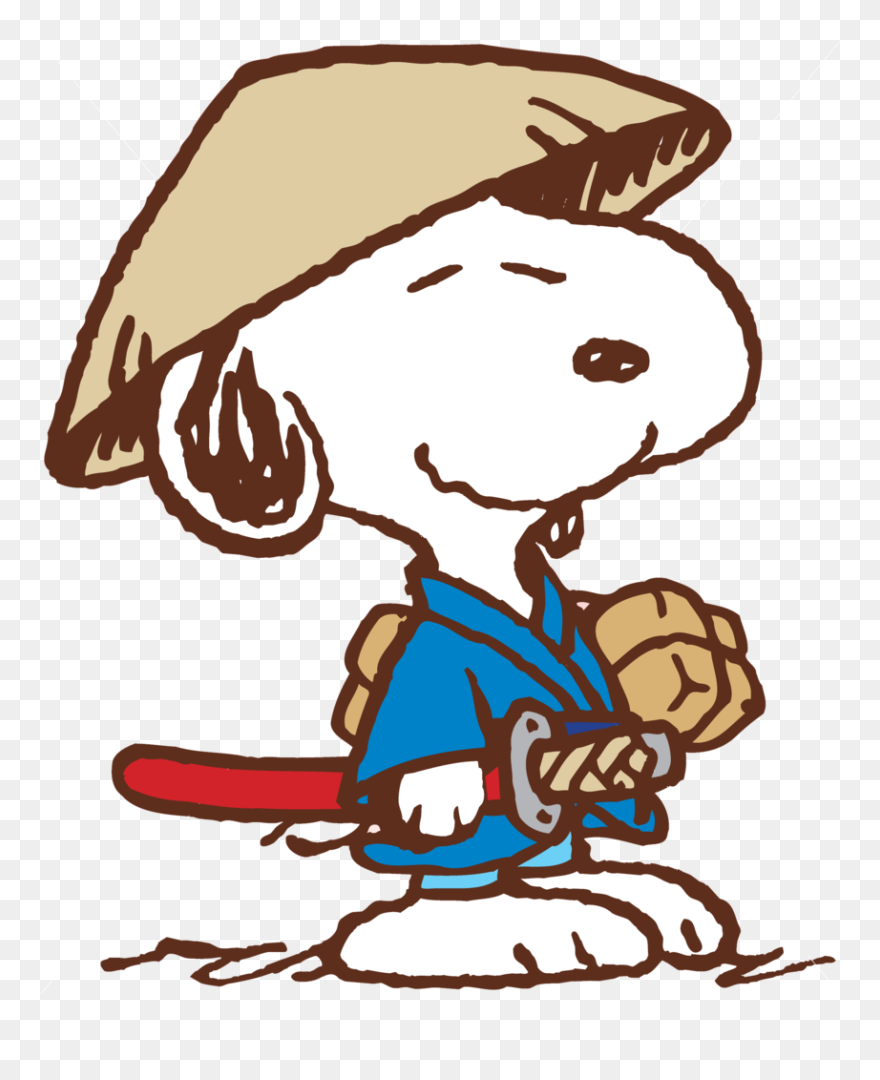 Samurai Snoopy-san - Snoopy Png Clipart