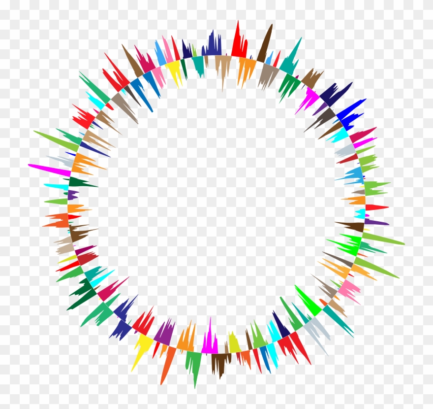 Clipart Design Wave - Sound Wave Circle Png Transparent Png
