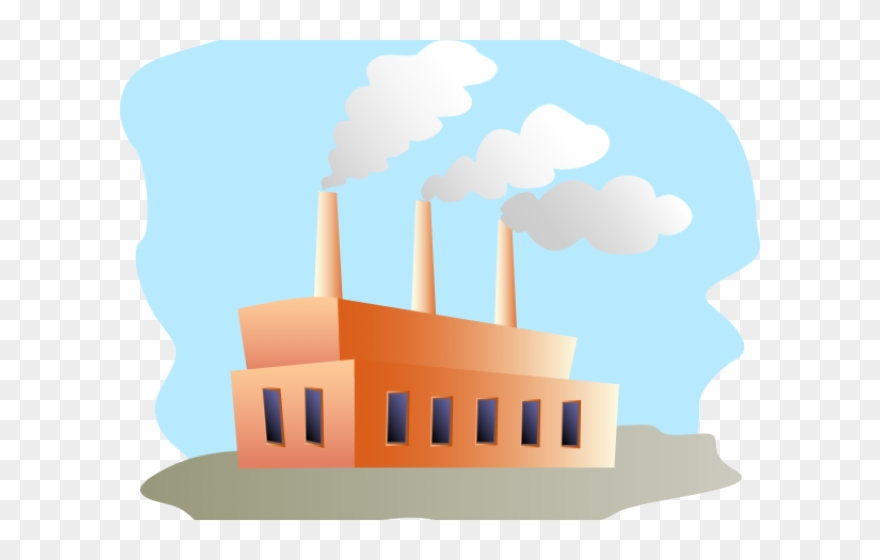 Industrial Clipart Cartoon - Factory Building - Png Download