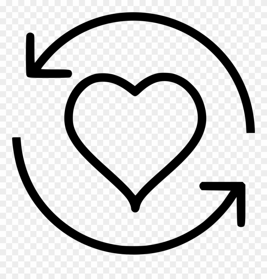 Png File Svg - Heart Refresh Icon Clipart