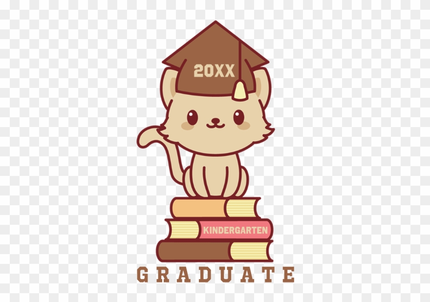 Custom Graduation Kitty Banner - Kawaii Animals Cute Cartoon Clipart