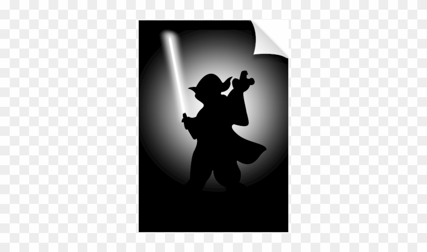 Yoda Png - Silhouette Of Yoda Clipart