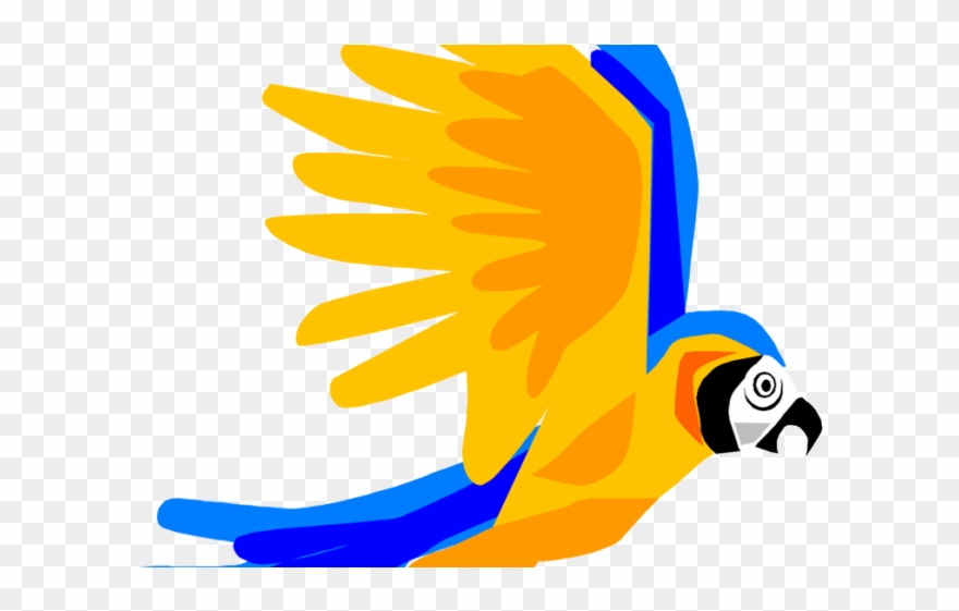 Ostrich Clipart Gambar - Transparent Parrot Flying Clipart - Png Download