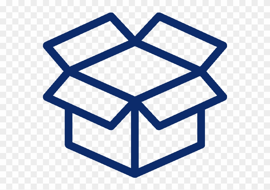 Icon Of Cardboard Box - Cardboard Box Icon Png Clipart