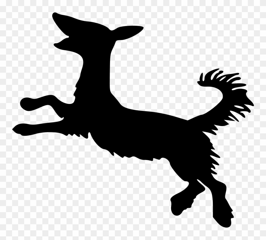 Clipart Dog Silhouette - Arthur Rackham Dog Silhouettes - Png Download