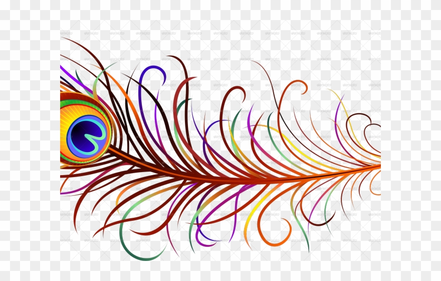 Ink Clipart Peacock Feather - Peacock Feather Png Clipart Transparent Png