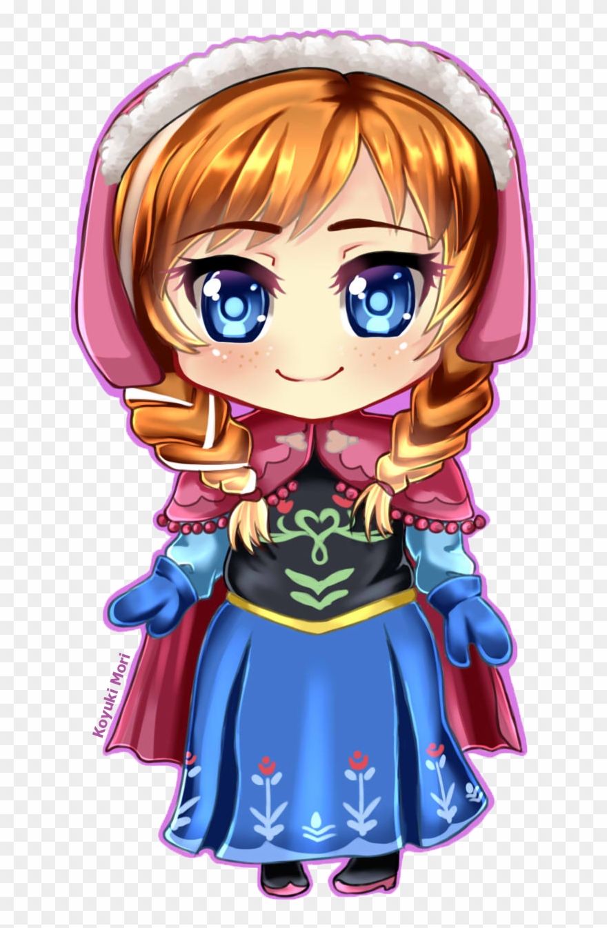 Anna And Kristoff Images Anna Hd Wallpaper And Background - Anna Frozen Chibi Png Clipart