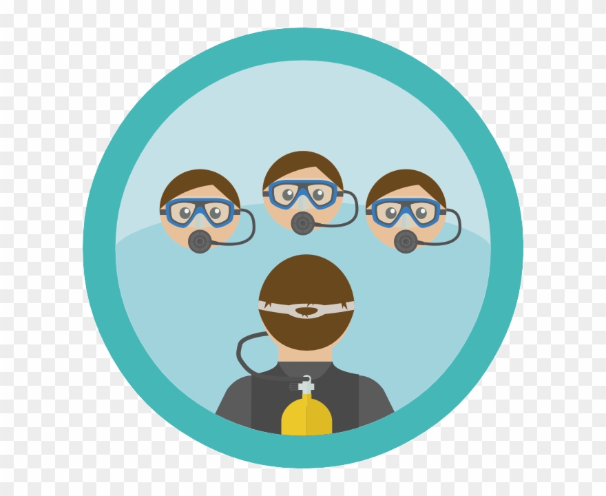 Go Diving With Us - Scuba Diving Clipart