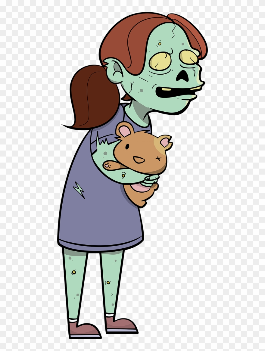 Zombie Cartoon Child Clipart