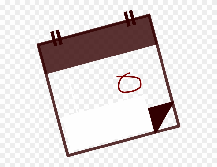 Blank Calendar Clipart Black And White - Png Download