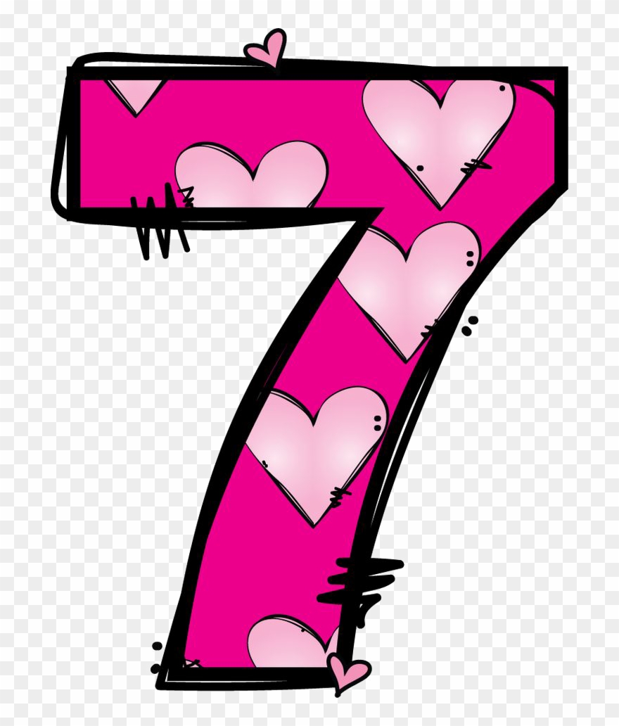 7 Number Transparent Images - Number 7 Clipart - Png Download