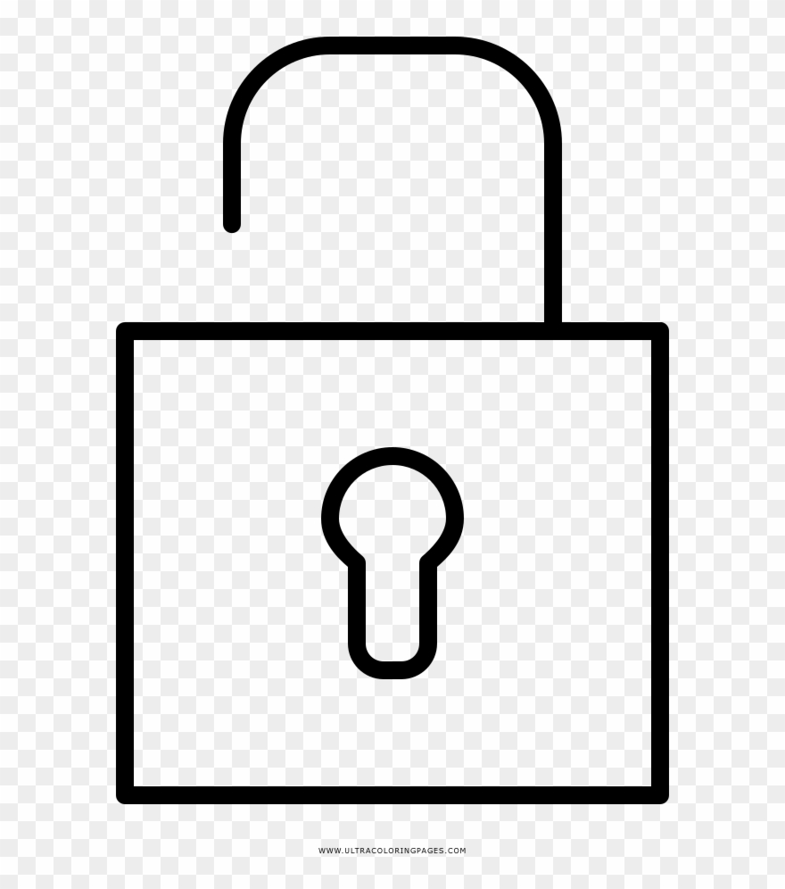 Open Lock Coloring Page - Rule Of Thirds Clipart