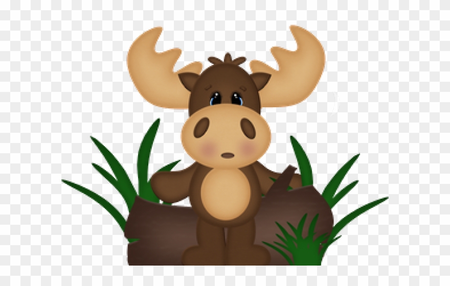 Cartoon Moose Clipart - Love Moose - Png Download