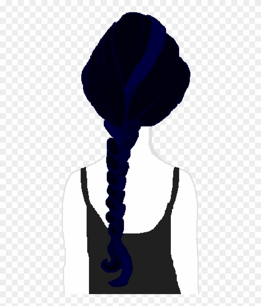 Misty Cage With Her Hair Up In A Braid - Illustration Clipart