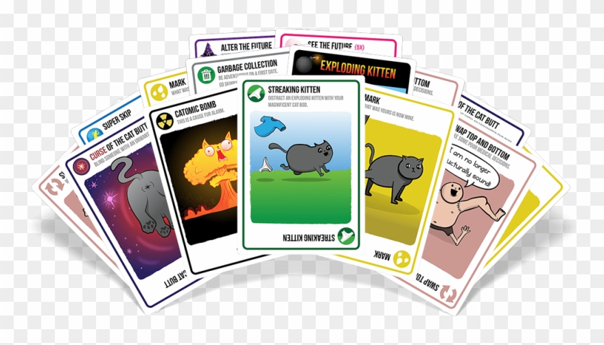 Streaking Kittens Cards - Exploding Kittens Expansion Streaking Kittens Clipart