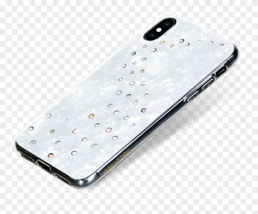 Milky Way ᛫ Pearl White ᛫ Clip On Double Layered Tpu - Iphone Xs - Png Download