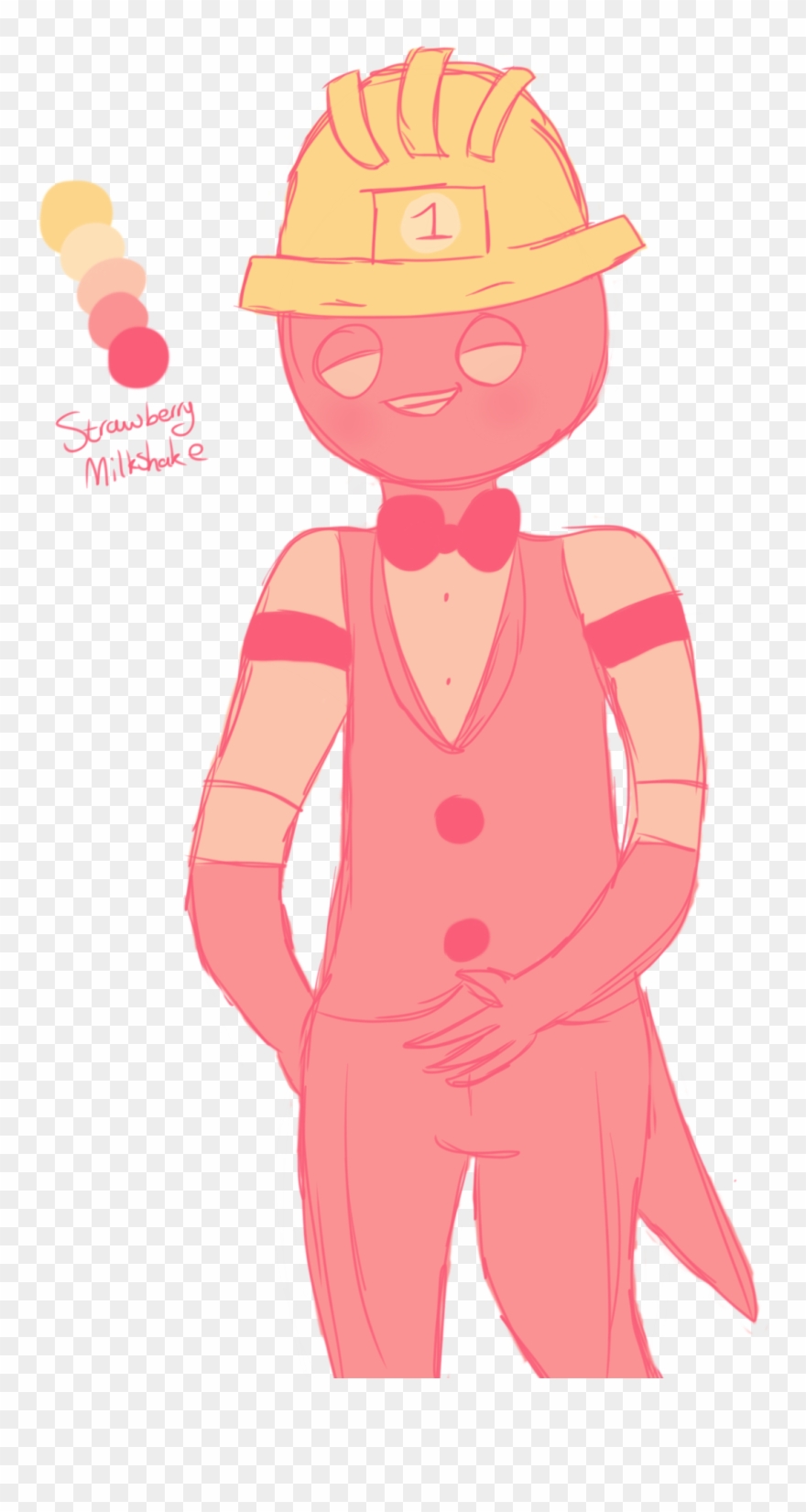 Itchy In The Strawberry Milkshake Color Palette As - Cartoon Clipart