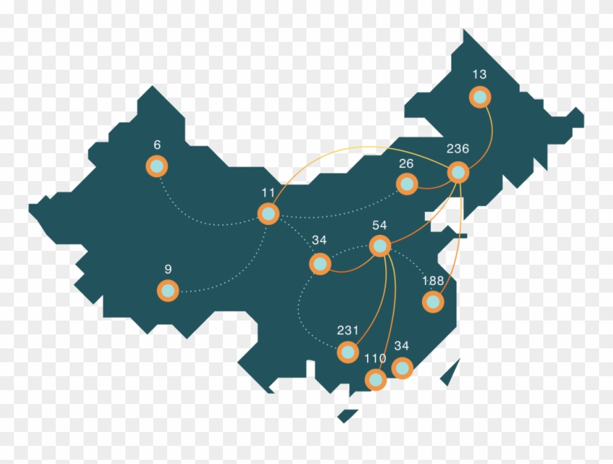 Companies In China - China Map Gray Png Clipart