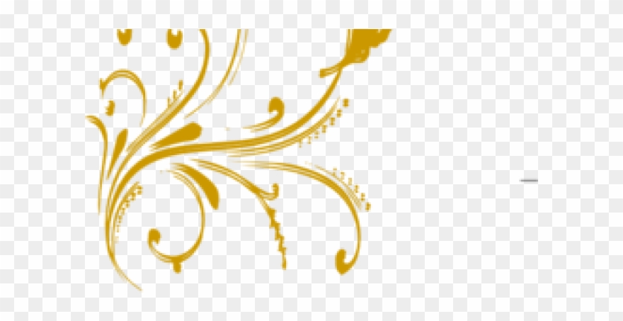 Butterfly Design Clipart Gold - Border Design Pink Butterfly - Png Download