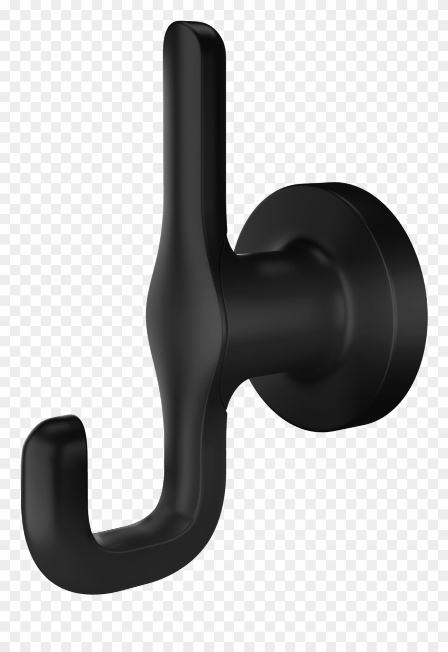 Studio S Robe Hook In Matte Black - Tool Clipart