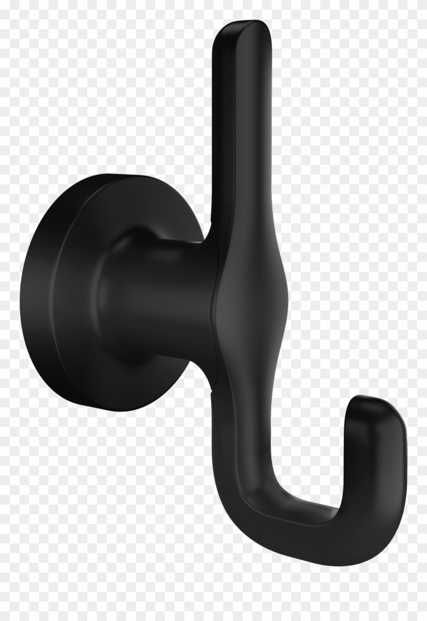 Studio S Robe Hook In Matte Black - Pipe Clipart
