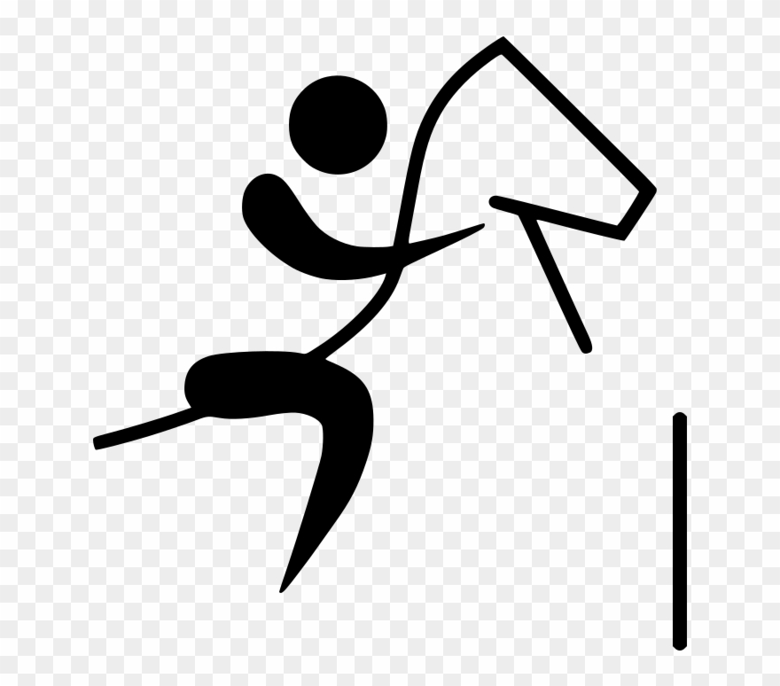 File Equestrian Jumping Pictogram Svg - Equestrian Pictogram Clipart