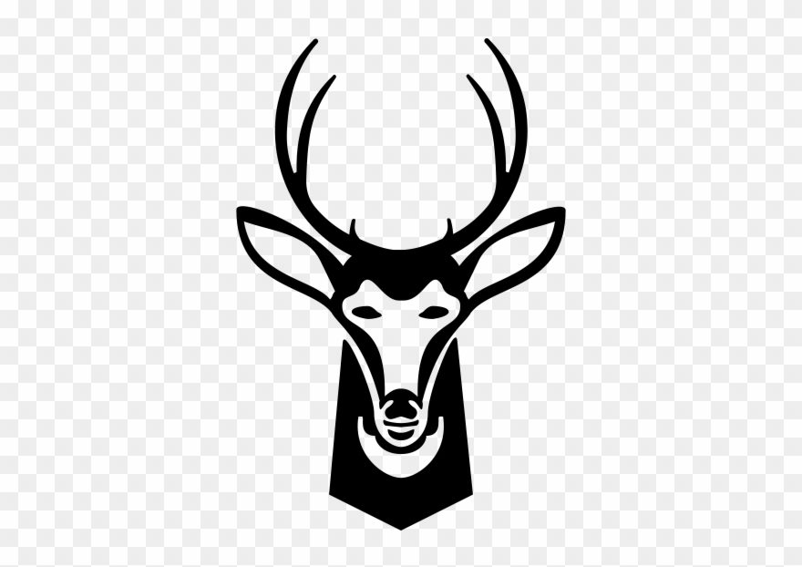 Mule Deer Rubber Stamp - Mule Deer Silhouette Transparent Clipart