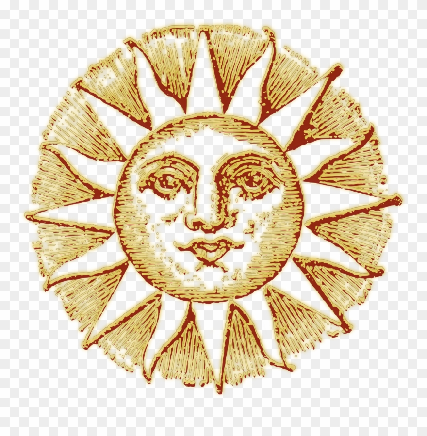 This Free Icons Png Design Of Vintage Sun Clipart