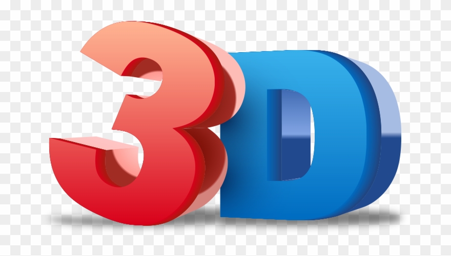 3d Png Transparent Image - 3d In Word Clipart